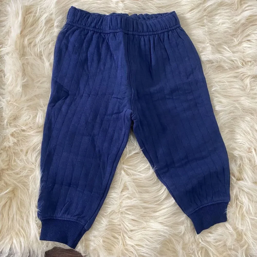 NWT Carter's Baby Boy 2-Piece Hooded Tee & Pant Set - Navy 18 Months